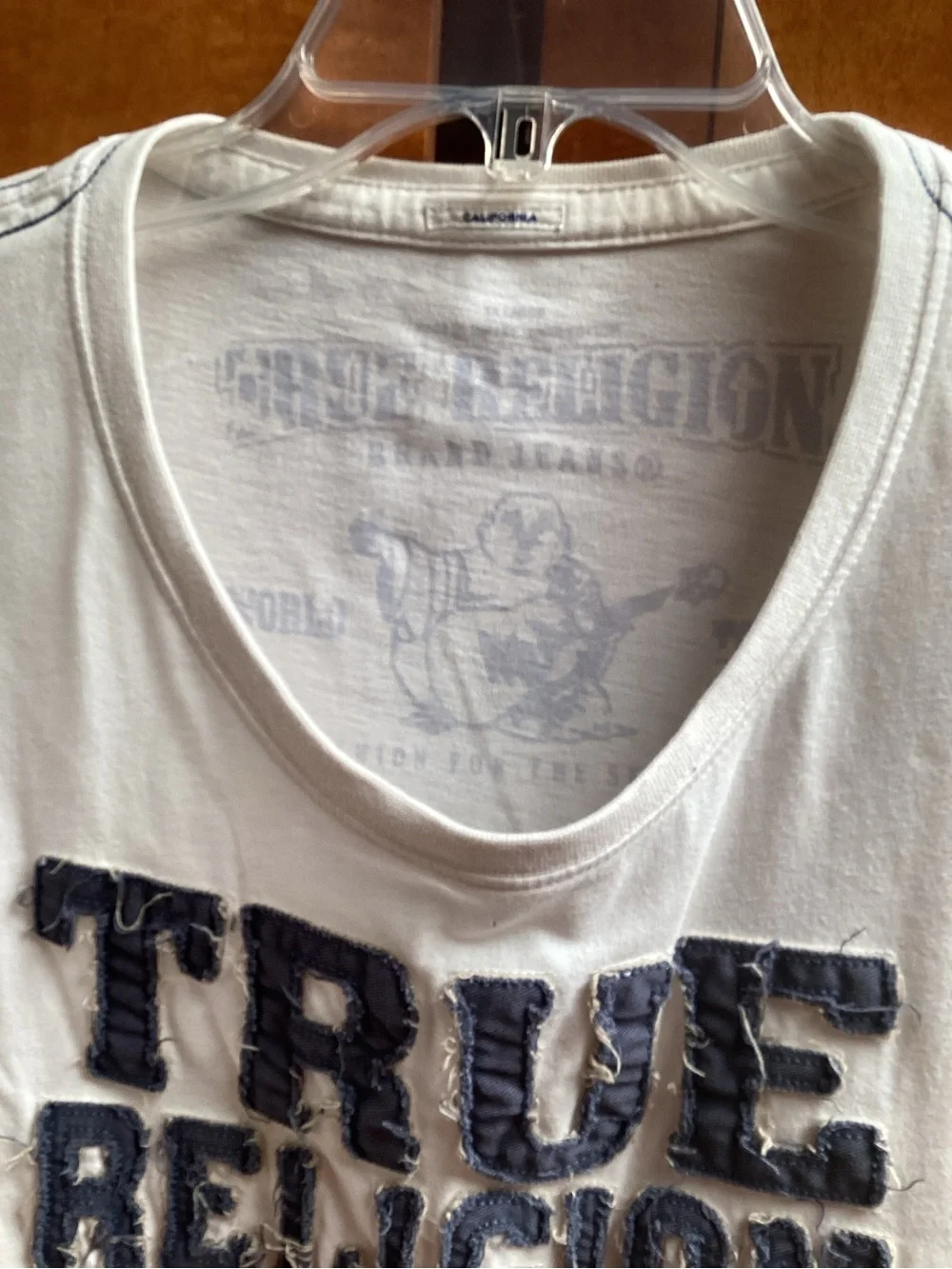True Religion White Logo Tee. 771